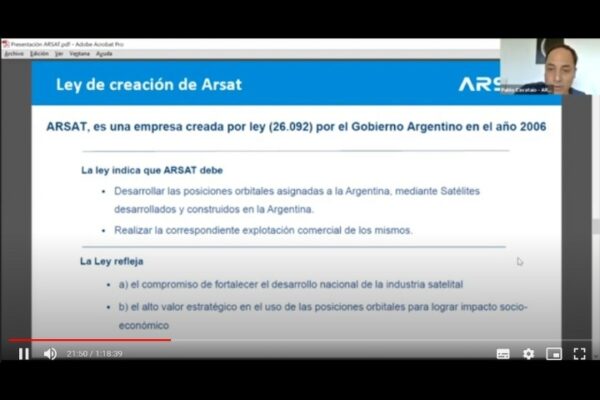 Pablo Cavataio: Política satelital de América Latina