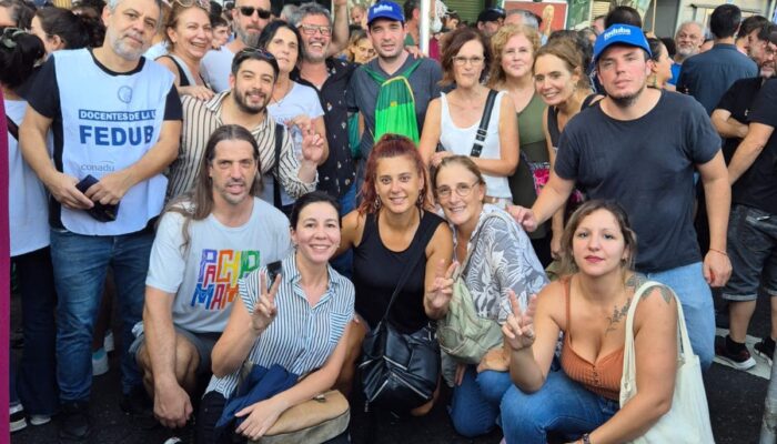 feduba en la marcha de jubiladxs