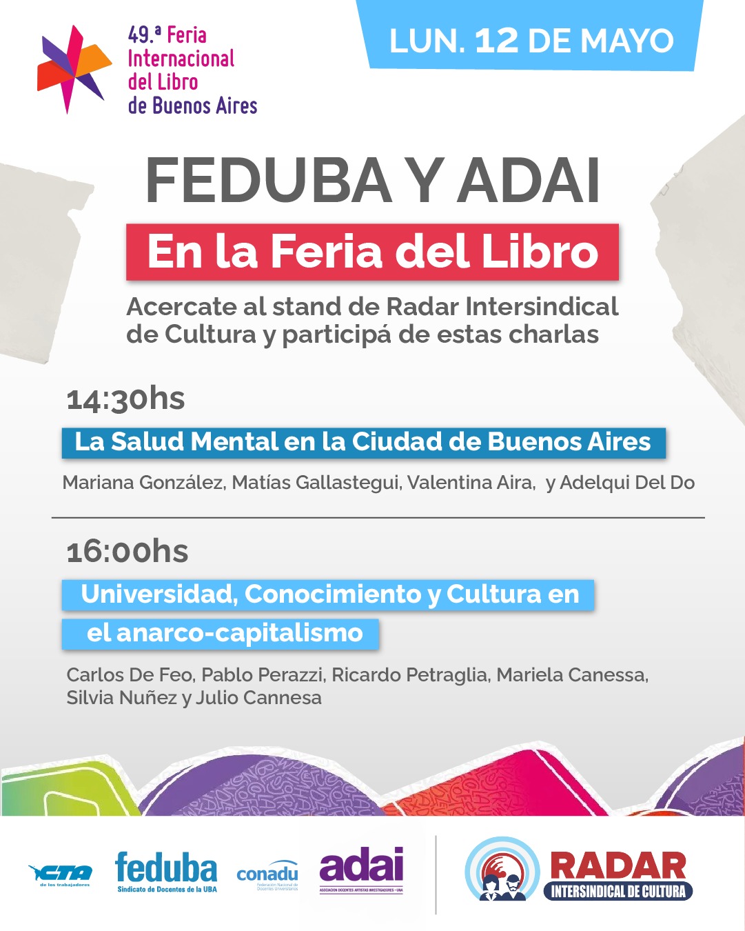 feduba y adai en la feria del libro