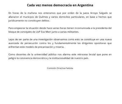 comunicado