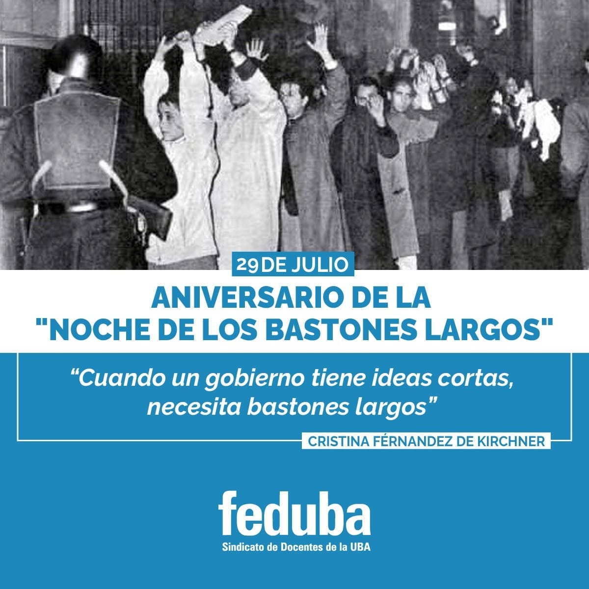 la noche de los bastones largos