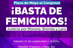 marcha basta de femicidios