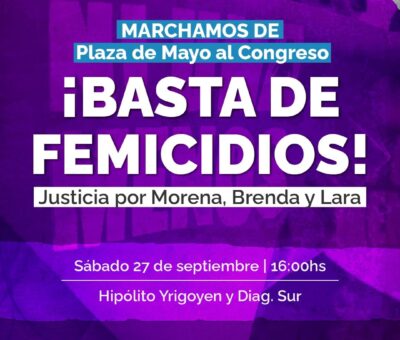 marcha basta de femicidios